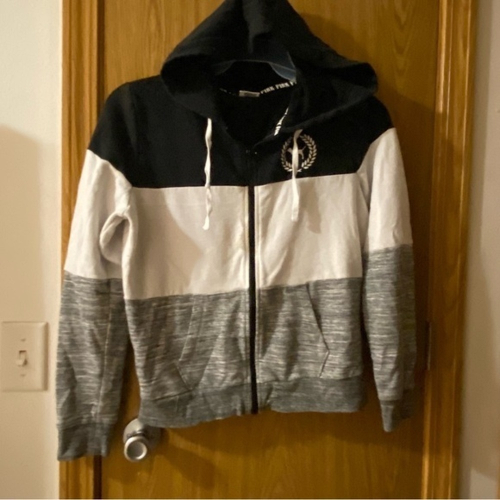Pink Hoodie Size M Women’s Full Zip Up Goth Y2K